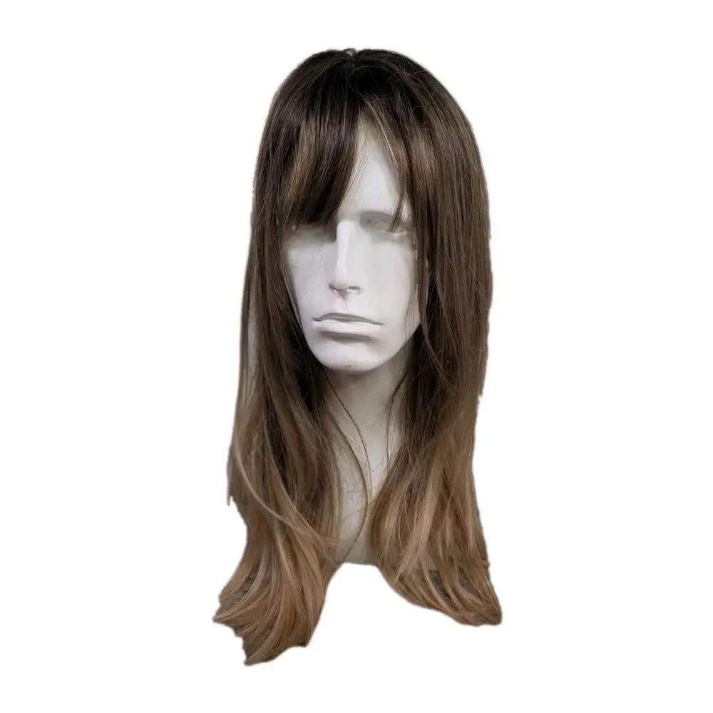 Unbranded Long Dark Blonde Wig With‎ Lighter Blonde Highlights And Brown Roots